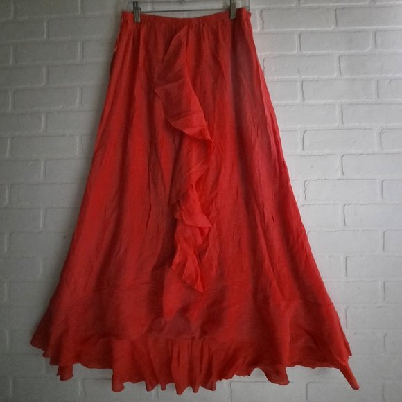 Spense Dresses & Skirts - Spense Ruffled Hi Low Skirt